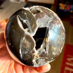 Volcanic Agate Healing Crystal Sphere